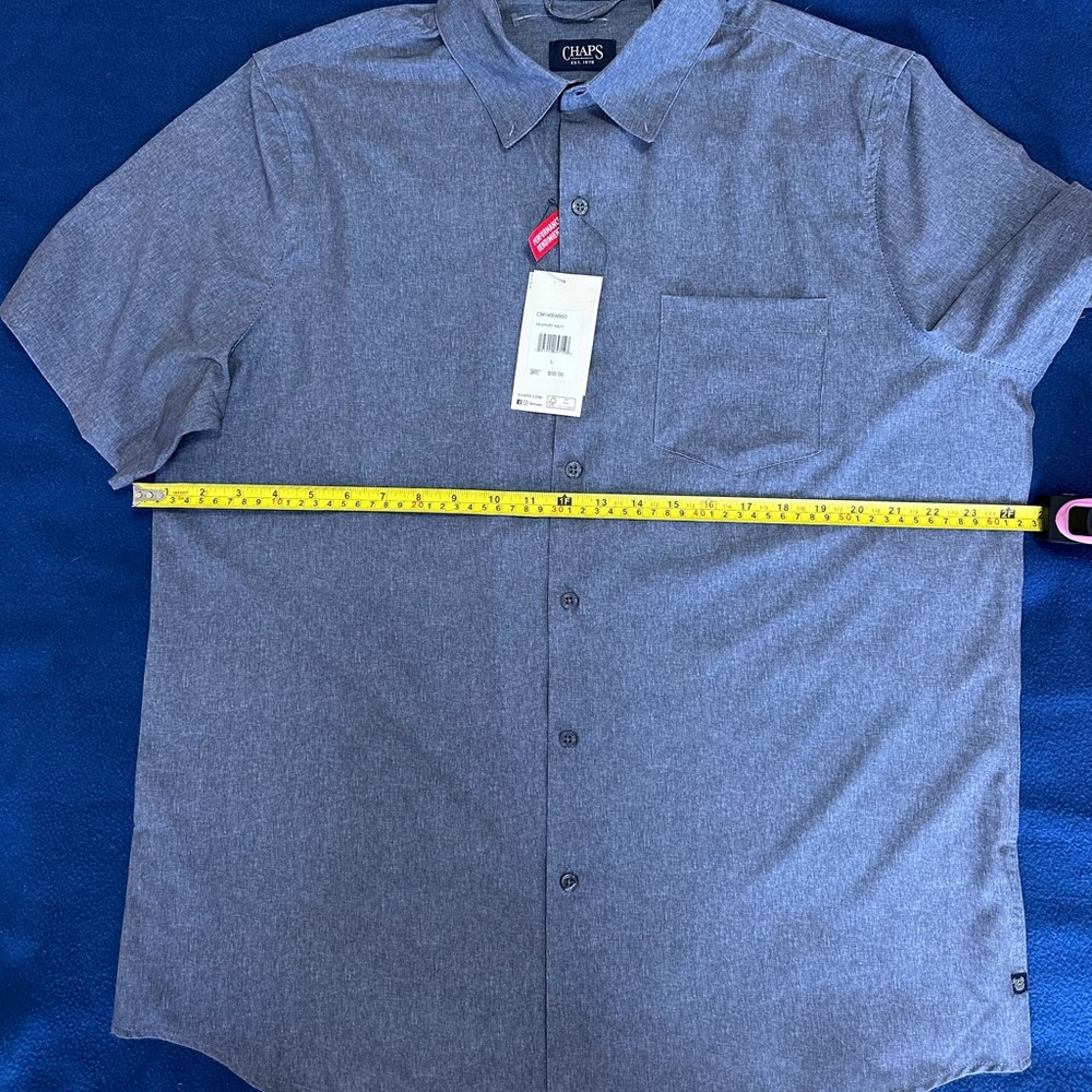Elegant Grey Champs shirt size L